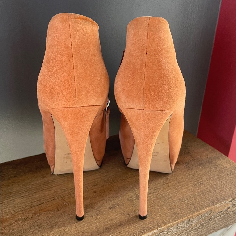 Giuseppe Zanotti High Heel Ankle Boots. Peach 🍑 size 37.5 37 1/2 - Picture 6 of 16